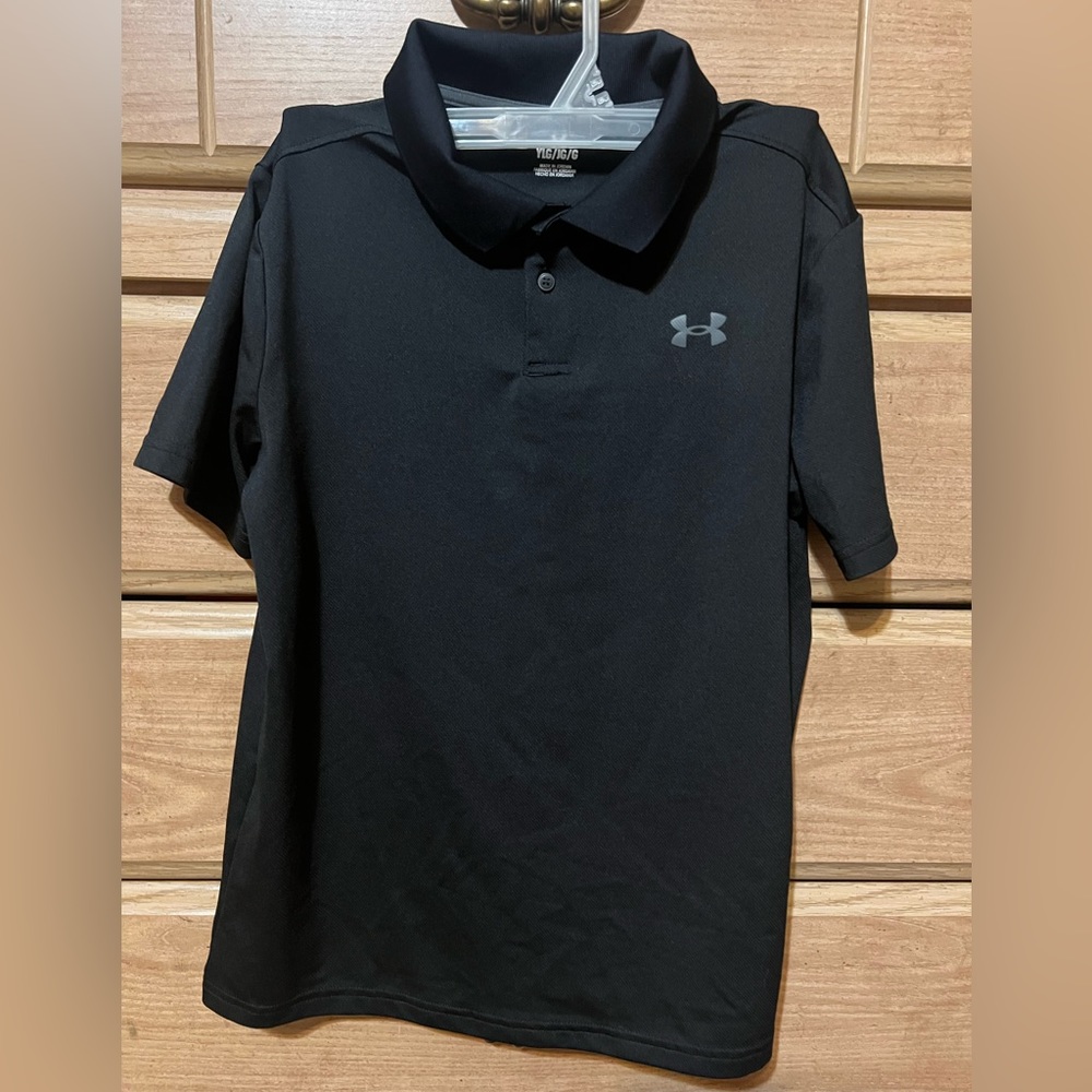 Youth Large 3 button collared Under Armour shirt